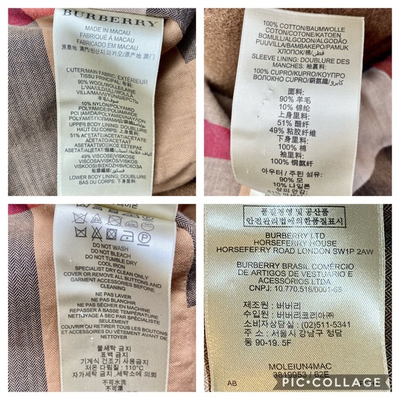 NWT Burberry Brit Men's Brown Chesterfield Virgin Wool Car Coat, XS - Picture 16 of 16